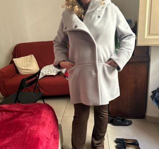 Cappotto Patty Tange Grigio Taglia Unica
