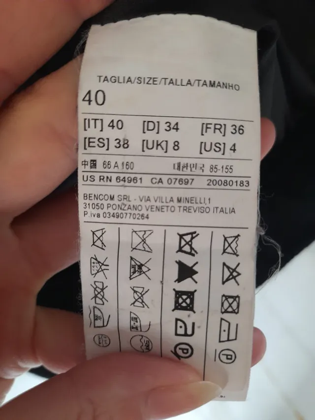 Cazadora Benetton Negra