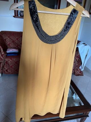 Vestitino oro con perline