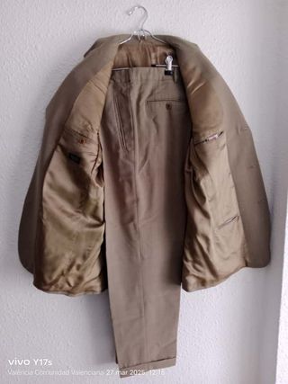 Traje Formal Marrón Chaqueta y Pantalón