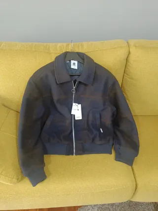 Chaqueta Element Mujer Bomber Azul/Marrón