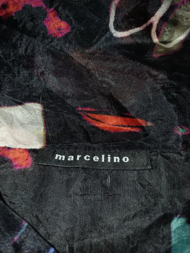 Top Marcelino Seda Estampado Multicolor