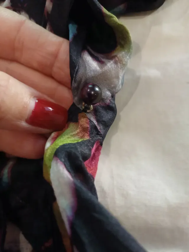 Top Marcelino Seda Estampado Multicolor