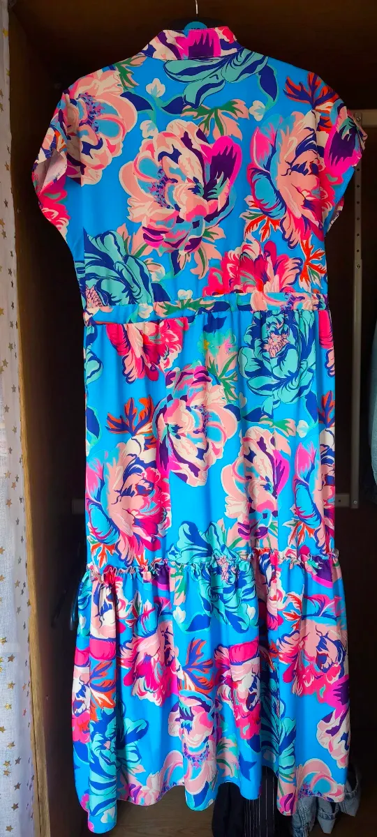Vestido midi estampado floral AJUSTABLE