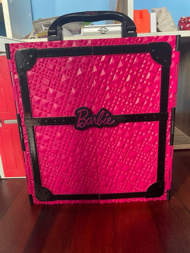 Armadio Trolley Barbie Rosa Brillante