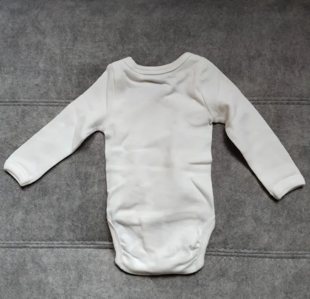 2 Bodis Manga Larga Bebé H&M Blanco