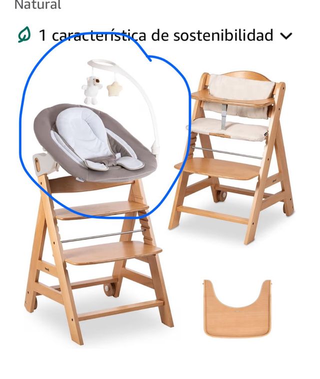 Hamaca bebé con estampado de osos marca Hauck