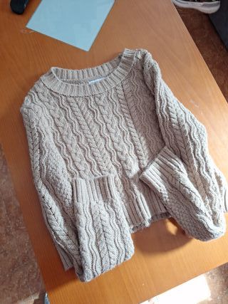 Jersey Stradivarius beige talla M