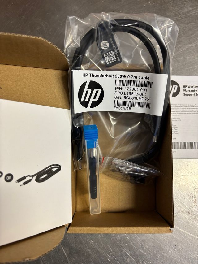 Cable HP TB Dock 230W G2
