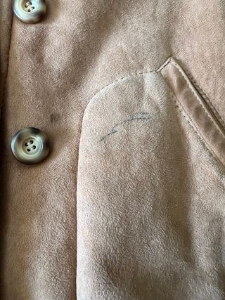 Abrigo Piel Vuelta Beige/Marrón