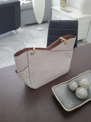 Bolso Michael Kors con Cartera Beige/Marrón