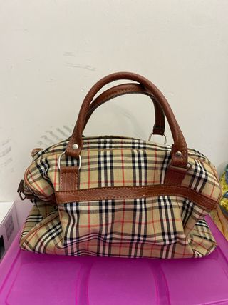Bolsa Vintage Burberry Beige y Marrón