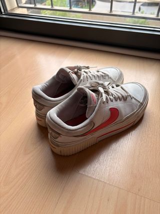 Bambas Nike blancas y rosa