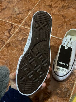 Converse plataforma bajas blancas