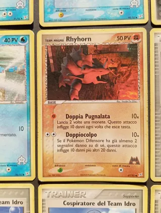 Carte Pokémon EX Team Idro vs Team Magma