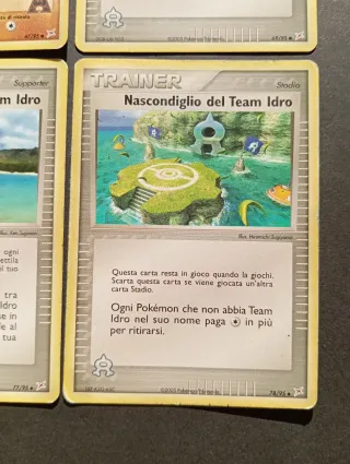 Carte Pokémon EX Team Idro vs Team Magma
