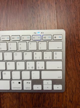 Tastiera Trust Wireless Argento/Bianco