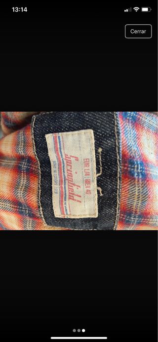 Chaqueta vaquera hombre azul/gris