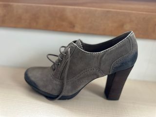 Zapatos Geox gris efecto desgastado oxford t 41