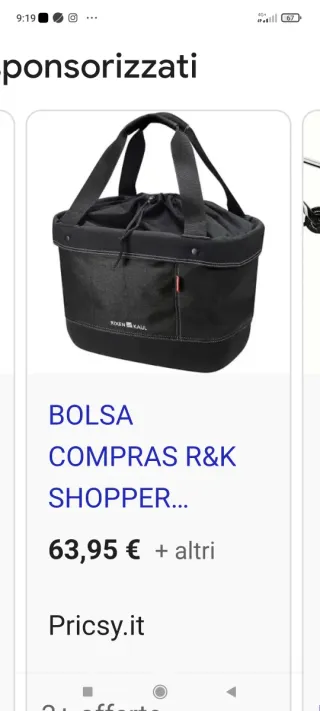 Cestino bici Rixen Kaul con rinforzo