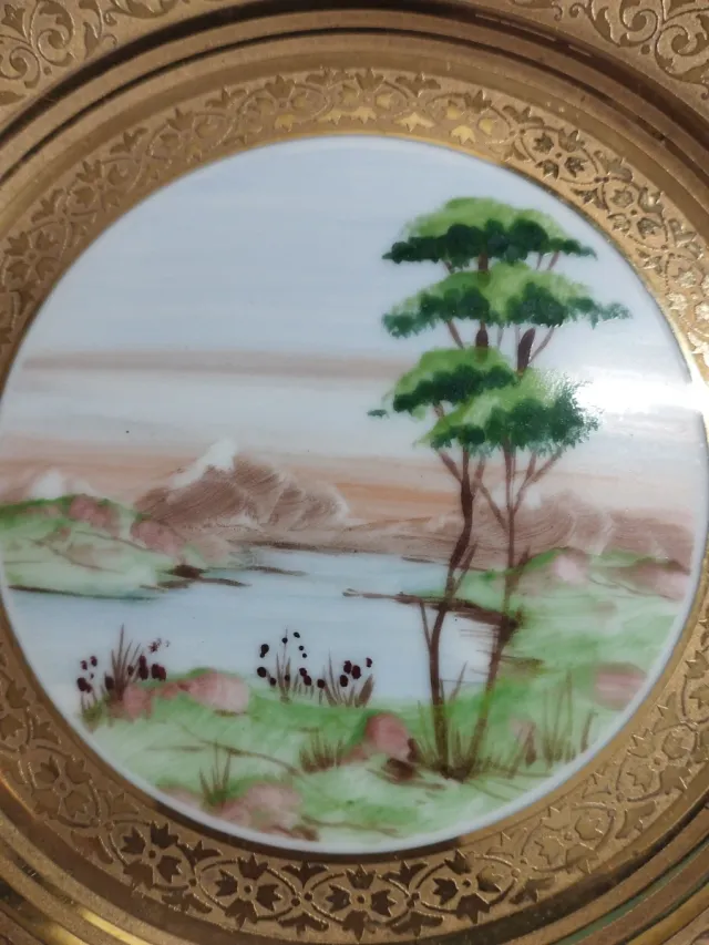 Plato Bidasoa Porcelana 15,5cm Paisaje