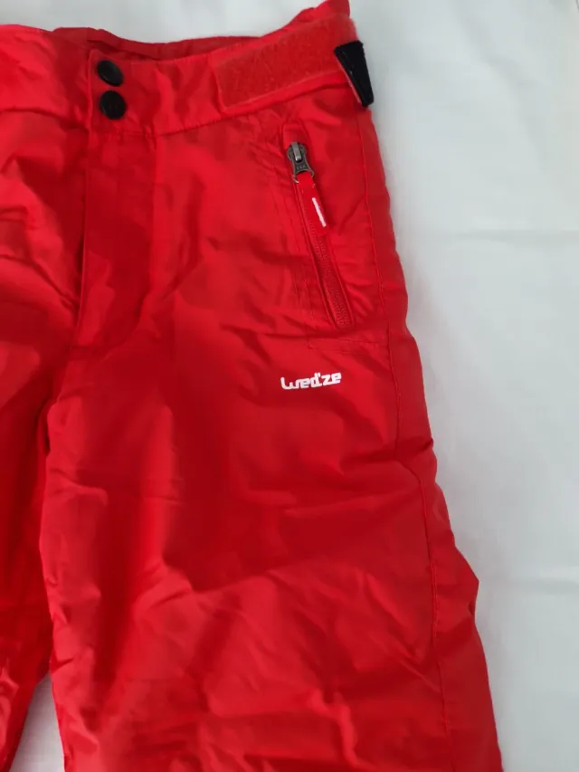 Pantalón de esquí Wedze rojo talla 8 años