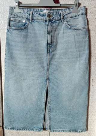 Falda vaquera midi Zara nueva