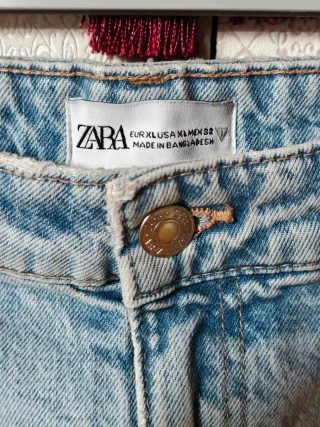 Falda vaquera midi Zara nueva