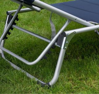 Tumbona plegable azul