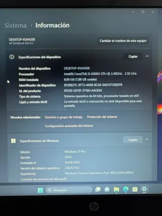 Ordenador Portátil HP i5