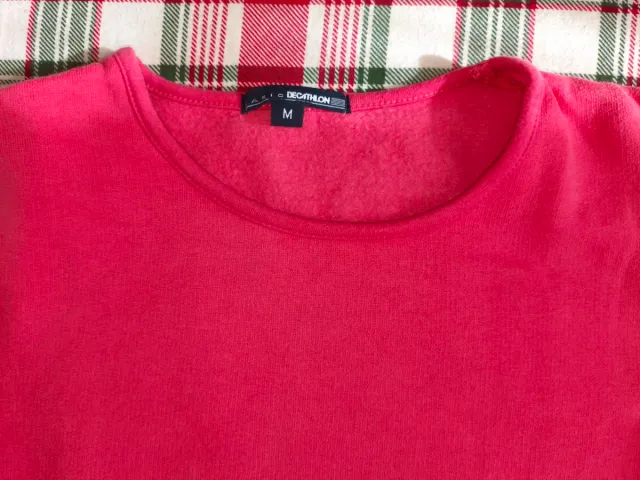 Sudadera rosa tejido térmico