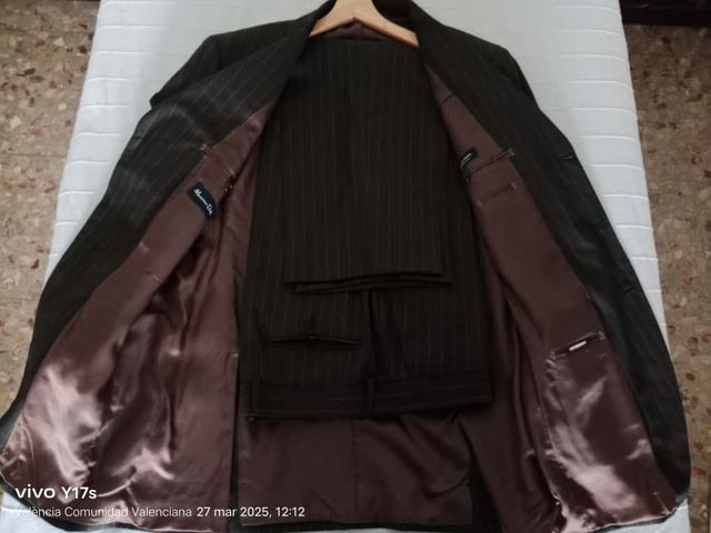 Traje Raya Diplomática (Marrón/Gris oscuro)