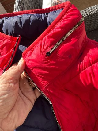 Chaqueta Michael Kors Packable Talla L Roja/Azul