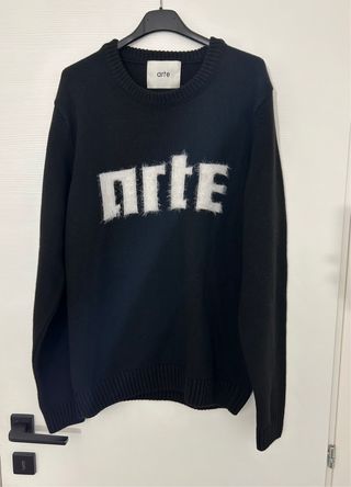 Maglione Arte nero con logo