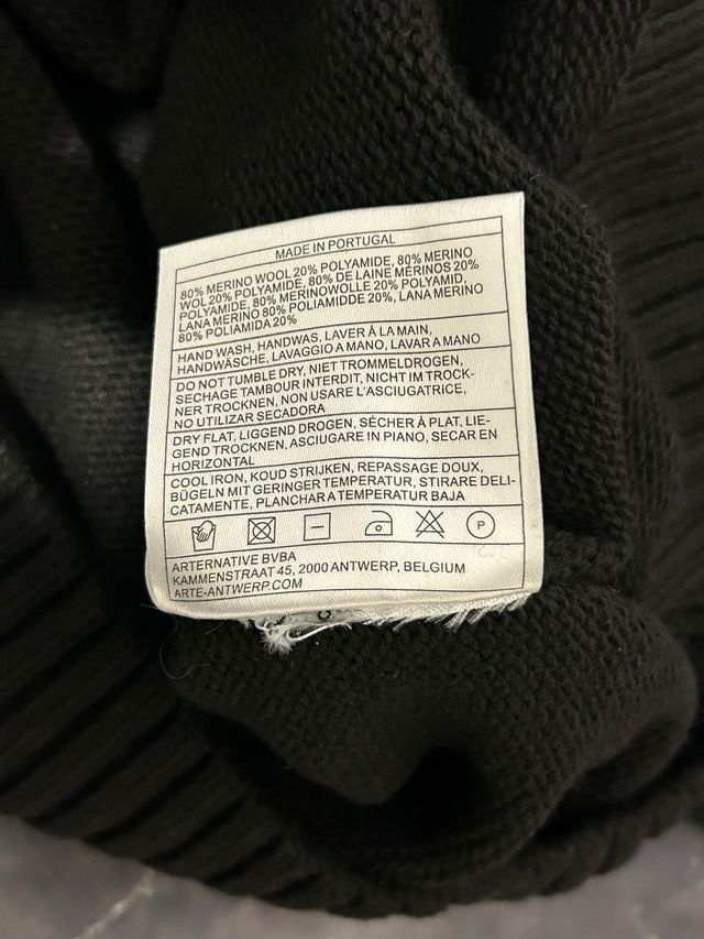 Maglione Arte nero con logo