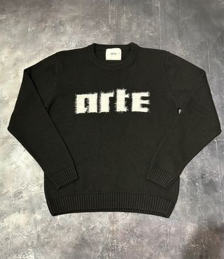 Maglione Arte nero con logo