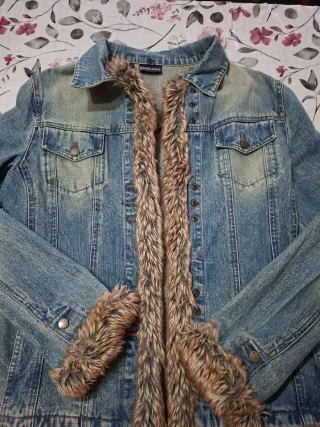 Chaqueta tejana con pelo