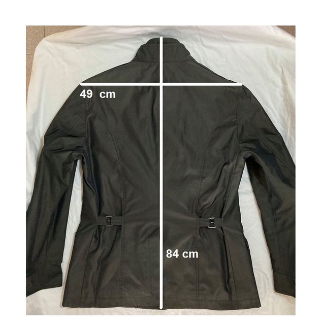 Giacca/trench nera imbottita D.Alessandrini -Tg.52