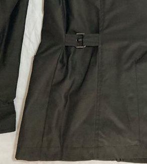 Giacca/trench nera imbottita D.Alessandrini -Tg.52