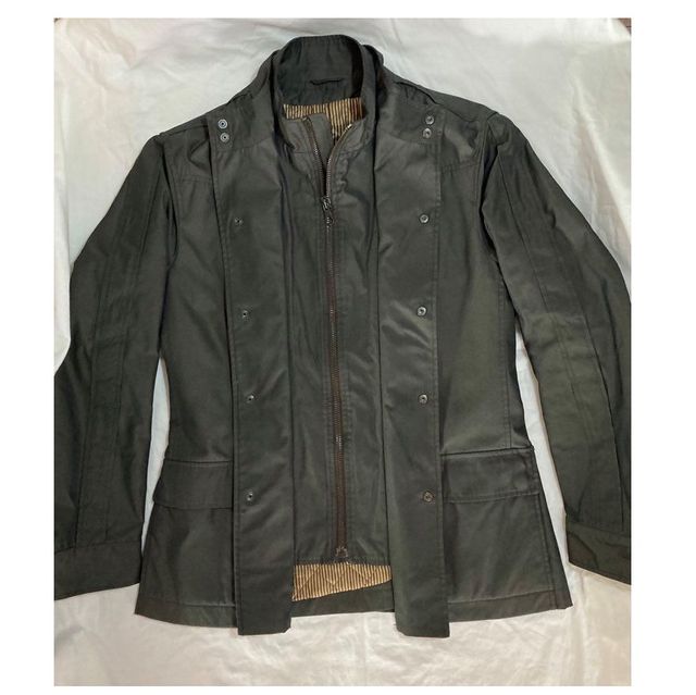 Giacca/trench nera imbottita D.Alessandrini -Tg.52