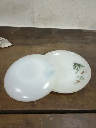 Liquidazione di Natale: 3 Piatti di Cristallo con Fiori