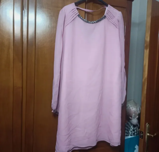 Vestido evase rosa