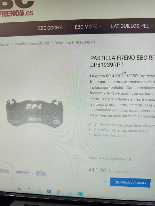 Pastillas EBC RP1 