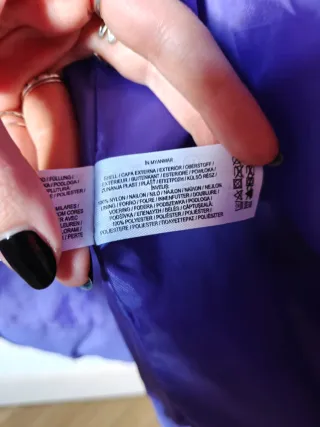 Abrigo morado Paula Echevarría Primark seminuevo