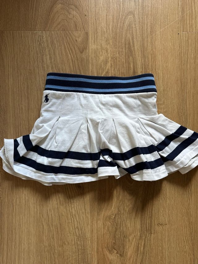 Falda niña Ralph Lauren blanca