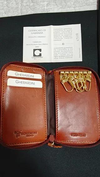 Portafoglio / Portachiavi Gherardini vera pelle