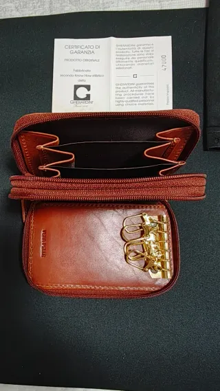 Portafoglio / Portachiavi Gherardini vera pelle