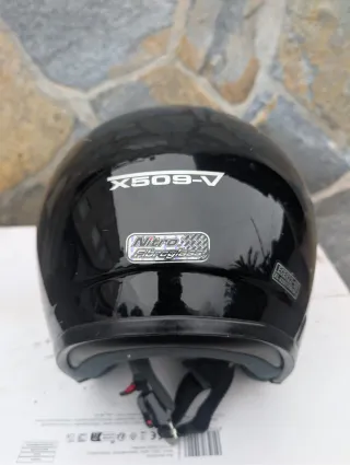 Casco Moto Nitro Talla XL Negro