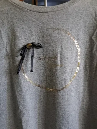 Vestido gris y negro talla M de Veluta Moda