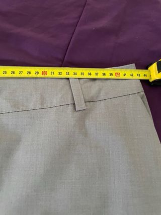 Falda larga Zara gris